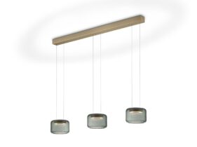 SIDRA LED-Hängeleuchte 120 cm Effekt bronze von Knapstein Germany