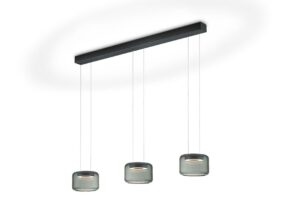 SIDRA LED-Hängeleuchte 120 cm schwarz von Knapstein Germany