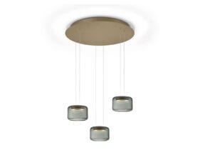 SIDRA-RONDO LED-Hängeleuchte Effekt bronze von Knapstein Germany SIDRA-RONDO LED-Hängeleuchte Effekt bronze von Knapstein Germany