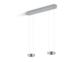 ZERA-2 LED-Hängeleuchte in mattnickel von Knapstein Germany